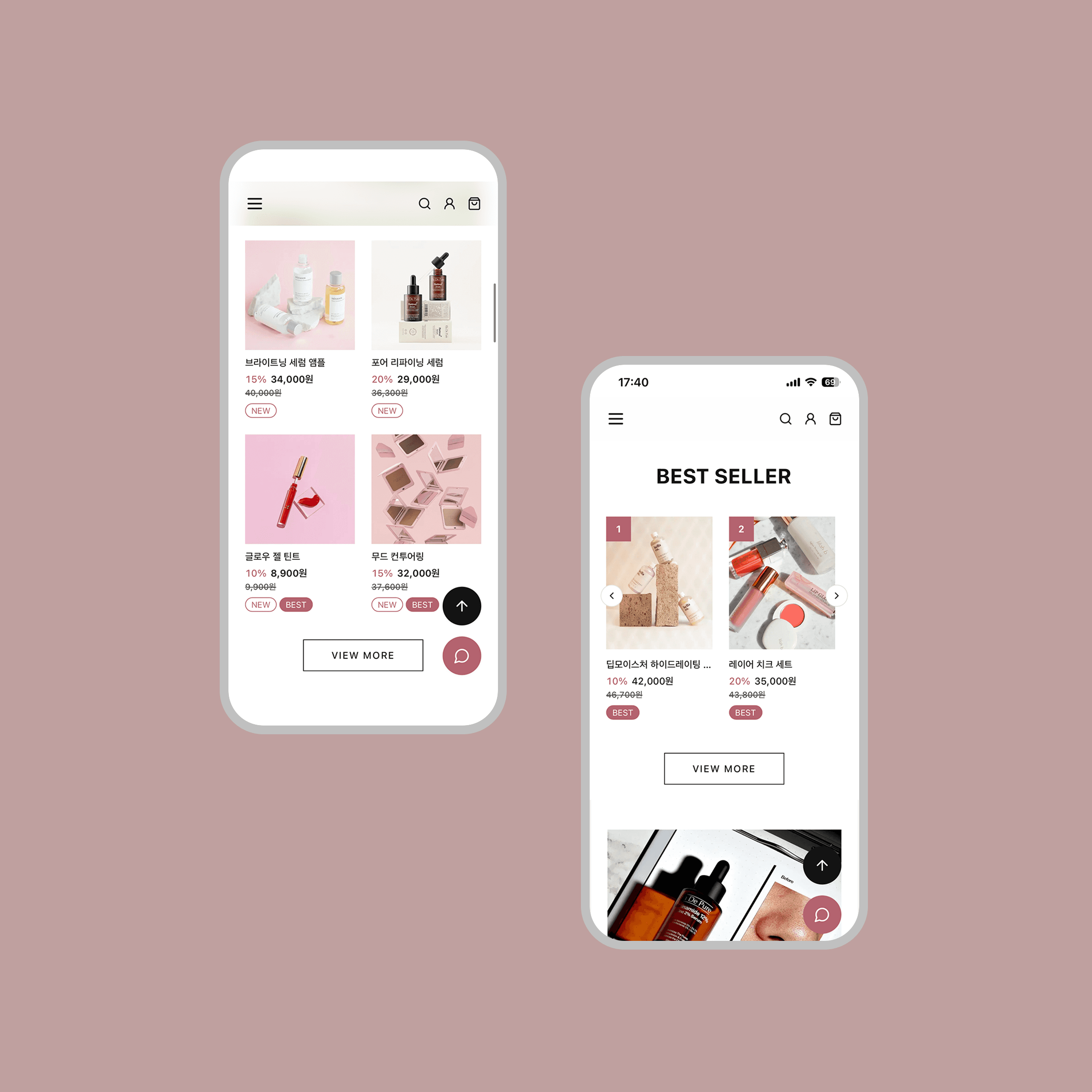 Tienda de belleza en línea - Respuesta adaptable para escritorio y móvil