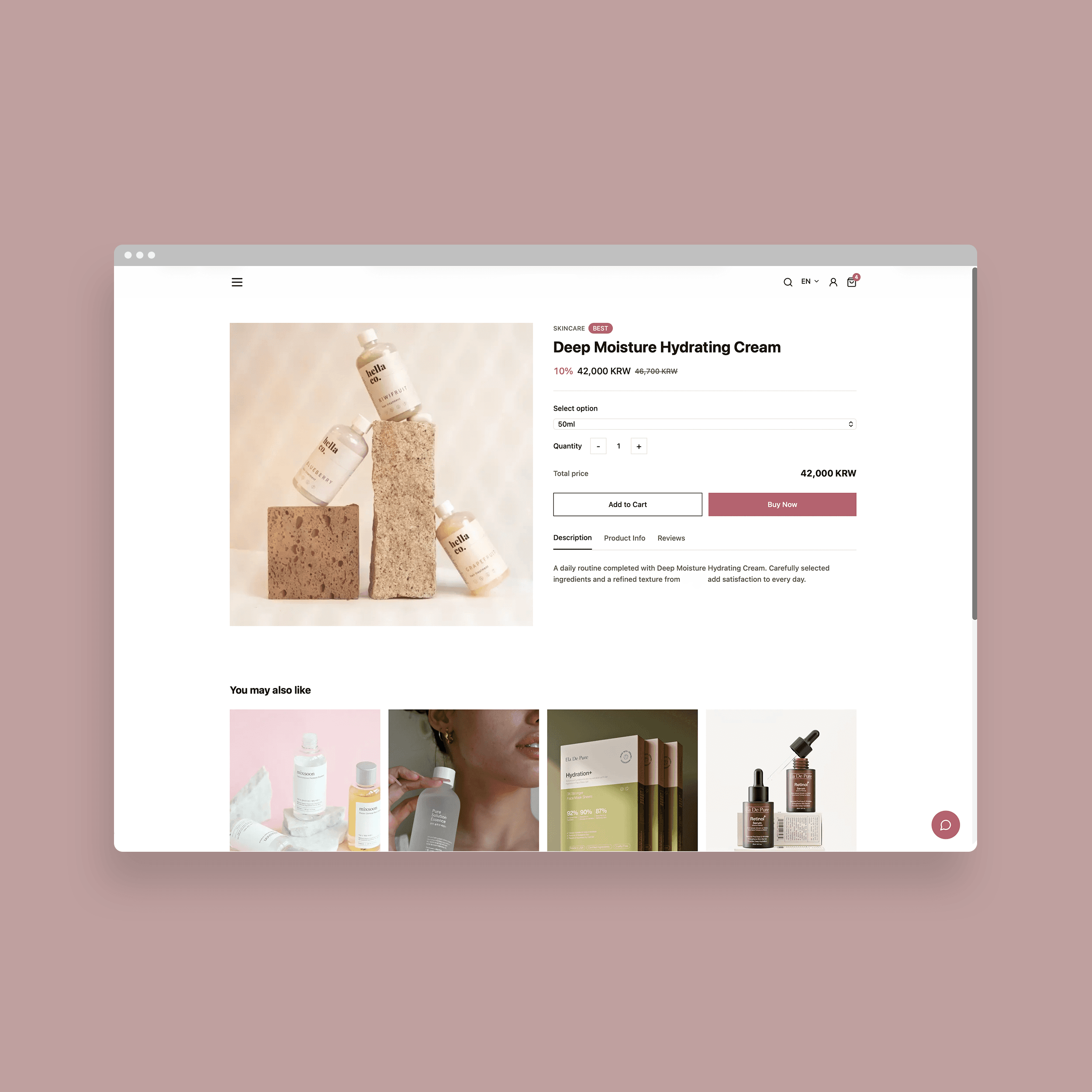 Tienda de belleza en línea - PolyGlot AI conversión multilingüe